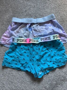 Lot of 2 Victorias Secret PINK PJ Shorts